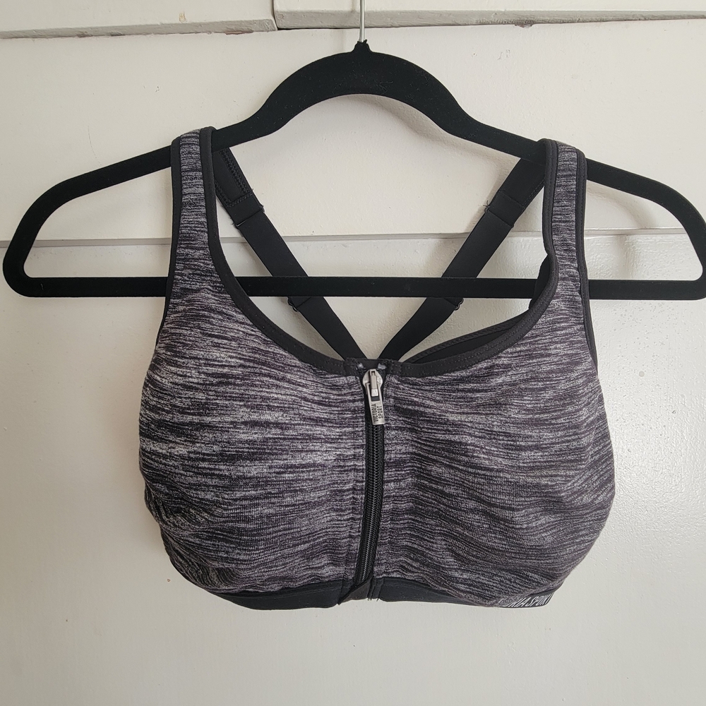 Victoria's Secret Black and Gray Sports Bra